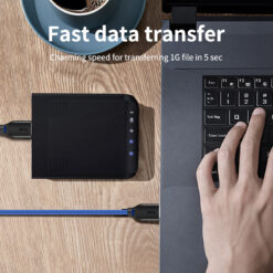 CABLETIME καλώδιο USB 3.0 CT-C160-U3-AMAM, 5Gbps, 2m, μπλε USB USB 2