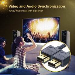 CABLETIME καλώδιο HDMI AV540-USHEAAG με Ethernet, slim, 4K/60Hz, 18 Gbps, 1m, μπλε Εικόνα 4K 2