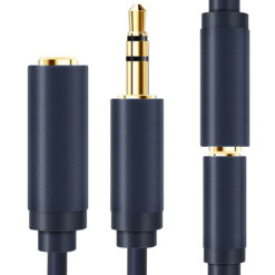 CABLETIME καλώδιο προέκτασης ήχου 3.5mm CT-AV302-H11G, gold plated, 3m, μπλε Ήχος 3.5mm 2