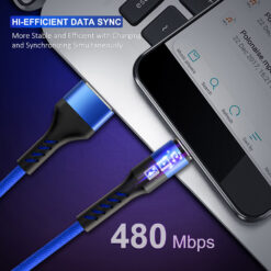 CABLETIME καλώδιο USB-C σε USB CT-C160-PU32-CMAM, 2.4A, 480Mbps, 1m, μπλε USB-C (Type-C) USB-C 2