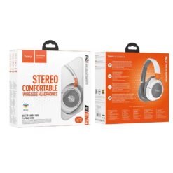 HOCO – W43 wireless bluetooth headphones white Ακουστικά Κεφαλής - 2