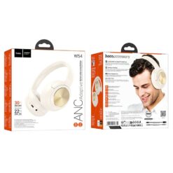 Hoco W54 wireless headphones bluetooth ANC White Ακουστικά Κεφαλής - 2