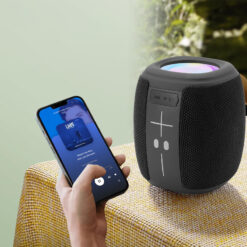 Akai ABTS-V5BK Μαύρο φορητό μίνι ηχείο Bluetooth με USB, SD, FM, AWS, LED, Handsfree – 3W RMS HOME & GADGETS HOME & GADGETS 2