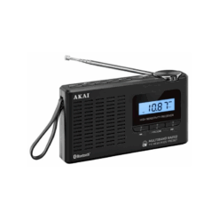 Akai APR-600 Φορητό ραδιόφωνο παγκοσμίου λήψεως με Bluetooth, USB, micro SD, AM/FM και οθόνη HOME & GADGETS HOME & GADGETS