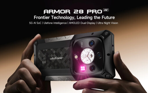 ULEFONE smartphone Armor 28 Pro, 6.67" & 1.04, 16/512GB, 5G, 10600mAh, IP68/IP69K/MIL-STD-810H, μαύρο Mobile 6" και άνω 2
