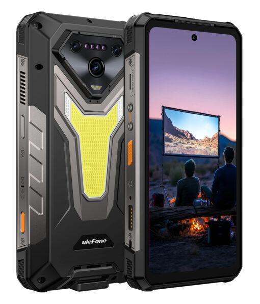 ULEFONE smartphone Armor 34 Pro με βιντεοπροβολέα, 6.95", 5G, 16/512GB, 25500mAh, IP68/IP69K/MIL-STD-810H, μαύρο Mobile 6" και άνω