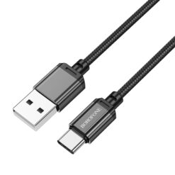 Borofone Cable BX87 Sharp – USB to Type C – 3A 1 metre black DATA CABLES DATA CABLES