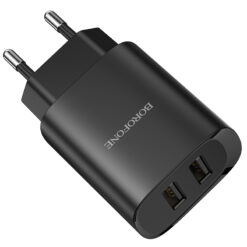 Borofone Wall charger BN2 Super – 2xUSB – 2,1A black ΑΞΕΣΟΥΑΡ -