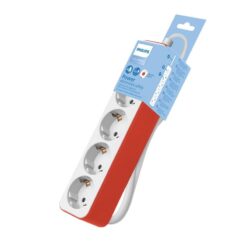 Philips CHP2145R/GRS Πολύπριζο 4 θέσεων με προστασία και καλώδιο 1.5m Kόκκινο HOME & GADGETS HOME & GADGETS 2