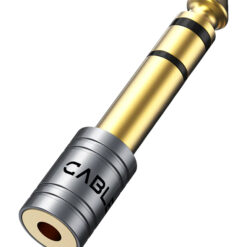 CABLETIME αντάπτορας ήχου 6.3mm σε 3.5mm CT-6M3F-AG, gold plated, γκρι Ήχος 3.5mm