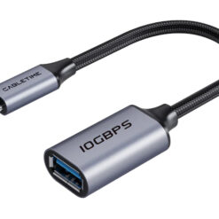CABLETIME αντάπτορας USB-C σε USB CT-CMAF10-AGL, 10Gbps, γκρι USB-C (Type-C) USB-C