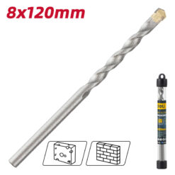 DELI τρυπάνι DH-JGZ080-E1 για τοίχο, 40Cr YG6, 8x120mm, κυλινδρικό Service & Εργαλεία Εργαλεία 2