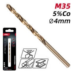 DELI τρυπάνι DH-MHZ040-E2 για μέταλλο, M35 HSS 5% κοβαλτίου, DIN 388, 4x75mm, κυλινδρικό Service & Εργαλεία Εργαλεία 2