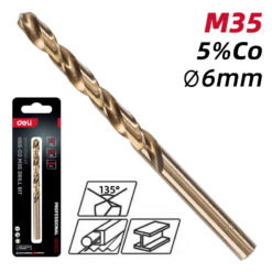 DELI τρυπάνι DH-MHZ060-E2 για μέταλλο, M35 HSS 5% κοβαλτίου, DIN 388, 6x93mm, κυλινδρικό Service & Εργαλεία Εργαλεία 2