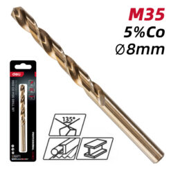 DELI τρυπάνι DH-MHZ080-E2 για μέταλλο, M35 HSS 5% κοβαλτίου, DIN 388, 8x117mm, κυλινδρικό Service & Εργαλεία Εργαλεία 2