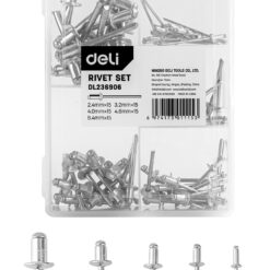 DELI σετ πριτσίνια DL236906, χάλυβας άνθρακα, 2.4-6.4mm, 75τμχ Service & Εργαλεία Βοηθητικά Εργαλεία