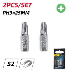 DELI σετ μύτες κατσαβιδιού DL251003, μαγνητικές, PH3x25mm, 2τμχ Service & Εργαλεία Εργαλεία 2