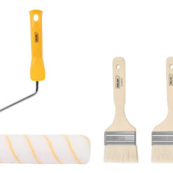 DELI σετ βαφής DL528003, ρολό με λαβή/2x πινέλα, 230mm, 50/100mm, 3τμχ Service & Εργαλεία -