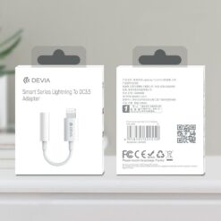 Devia adapter EC090 jack 3,5mm – Lightning white ADAPTERS ADAPTERS 2