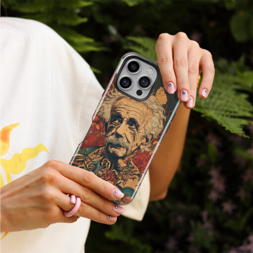 Θήκη iPhone για Όλα τα μοντέλα 3D Design Με Σχέδιο Einstein (Κωδ:1056) B2B - 4