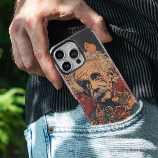 Θήκη iPhone για Όλα τα μοντέλα 3D Design Με Σχέδιο Einstein (Κωδ:1056) B2B - 3