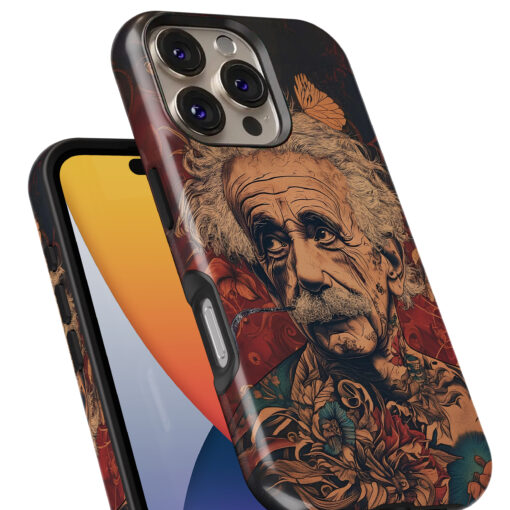 Θήκη iPhone για Όλα τα μοντέλα 3D Design Με Σχέδιο Einstein (Κωδ:1056) B2B -
