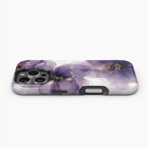 Θήκη iPhone για Όλα τα μοντέλα 3D Design Με Σχέδιο Lila flowers (Κωδ:1060) B2B - 5