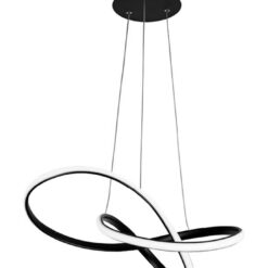 POWERTECH LED φωτιστικό οροφής HLL-0180, 50W, 4000K, Φ60cm x 120cm, μαύρο Σπίτι & Gadgets Ενσωματωμένο LED
