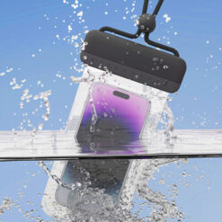 POWERTECH αδιάβροχη θήκη smartphone MOB-2013, IPX8, μπλε-λευκή Mobile Universal 2