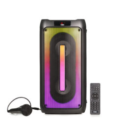 Osio OBT-8020 Φορητό ηχείο Bluetooth 60W με USB, LED, AUX, TF, FM, TWS, τηλεχειριστήριο και Ενσύρματο μικρόφωνο HOME & GADGETS HOME & GADGETS
