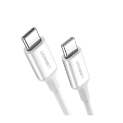 UGREEN Cable USB-C to USB-C, 1m, 60W, ABS Cover white – US264 / 60518 DATA CABLES DATA CABLES