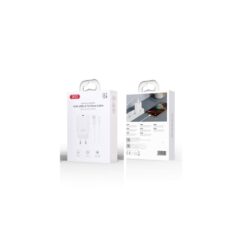 XO wall charger CE33 QC 18W USB white + USB-A to micro USB cable ΑΞΕΣΟΥΑΡ - 2