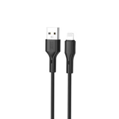 XO Cable USB-A – Lightning, 1 m, 2.4A, NB230 black DATA CABLES DATA CABLES