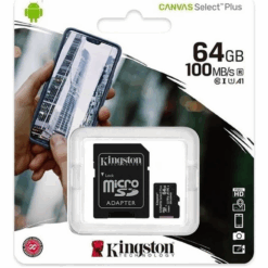 Kingston Canvas Select Plus microSDXC 64GB Class 10 U1 V10 A1 UHS-I με αντάπτορα MICRO SD -