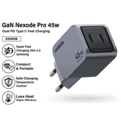UGREEN 220V 45W, 2*USB-C, Nexode Pro GaN (white) – X707 / 35008 ΑΞΕΣΟΥΑΡ - 2