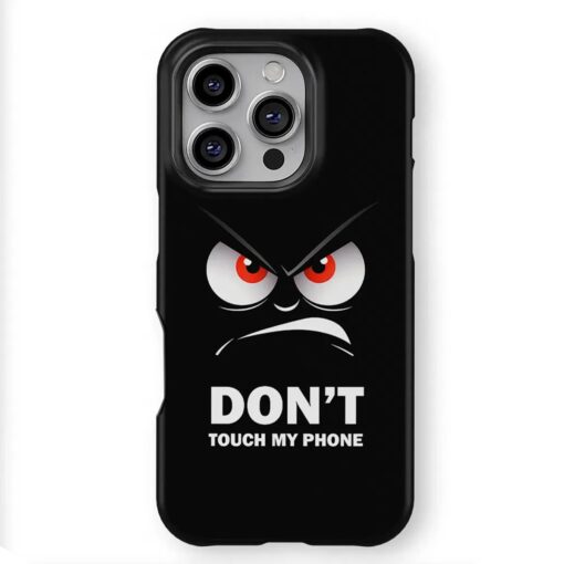 Θήκη iPhone για Όλα τα μοντέλα 3D Design Με Σχέδιο Don’t Touch My Phone (Κωδ:1054) B2B - 2