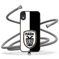 Samsung A566B Galaxy A56 5G – CrossBody Strap Θήκη με Universal Λουράκι Κινητού και σχέδιο ΠΑΟΚ ΘΗΚΕΣ ΚΙΝΗΤΩΝ -