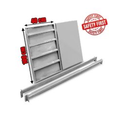 Μονό Ράφι Βαρέως Τύπου 200×40 Λευκό Parts Ραφιών Parts Ραφιών/Μονό Ράφι Βαρέως Τύπου 200x40 Λευκό-Μπλε/ 2