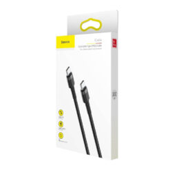 BASEUS Cable Type-C – Type-C, 1 m, 60W, 3A, CAFULE, CATKLF-GG1 black+gray DATA CABLES DATA CABLES 2