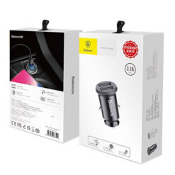 BASEUS 12V 15.5W, 2xUSB-A, Grain Car, black – CCALL-ML01 ΑΞΕΣΟΥΑΡ - 2