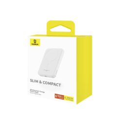 BASEUS Power Bank 5000mAh 20W, Mini Magnetic white – P10022107223-00 POWER BANK Power Bank 2