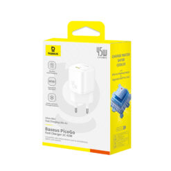 BASEUS 220V 45W, USB-C, PicoGo GaN white – P10176800213-00 ΑΞΕΣΟΥΑΡ - 2