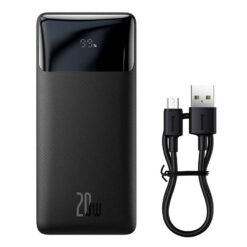 BASEUS Power Bank 20000 mAh 20W, Bipow black – PPBD050501 POWER BANK Power Bank