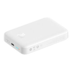 BASEUS Power Bank 10000mAh 20W, Magnetic Mini Wireless white – PPCX070002 POWER BANK Power Bank