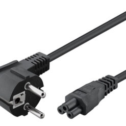 POWERTECH καλώδιο τροφοδοσίας CAB-P029, 3x 0.30mm, 1.5m, μαύρο, 10τμχ Καλώδια - Αντάπτορες 1.5m 10
