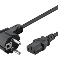 POWERTECH καλώδιο τροφοδοσίας CAB-P032, 3x 1mm², 5m, μαύρο Καλώδια - Αντάπτορες 5m