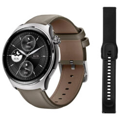 MIBRO smartwatch Lite 3 Pro με 2x λουράκια, heart rate, 1.32" AMOLED, GPS, 5 ATM, γκρι/καφέ Mobile Mobile Συσκευές