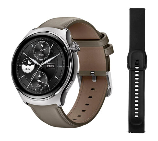 MIBRO smartwatch Lite 3 Pro με 2x λουράκια, heart rate, 1.32" AMOLED, GPS, 5 ATM, γκρι/καφέ Mobile Mobile Συσκευές