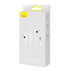 BASEUS HF 3.5mm, Encok H17 white – NGCR020002 HANDS FREE ΑΚΟΥΣΤΙΚΑ HANDS FREE ΑΚΟΥΣΤΙΚΑ 2