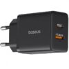 BASEUS 220V 30W, USB-A + USB-C, Cube Pro black – P10111404113-00 ΑΞΕΣΟΥΑΡ -